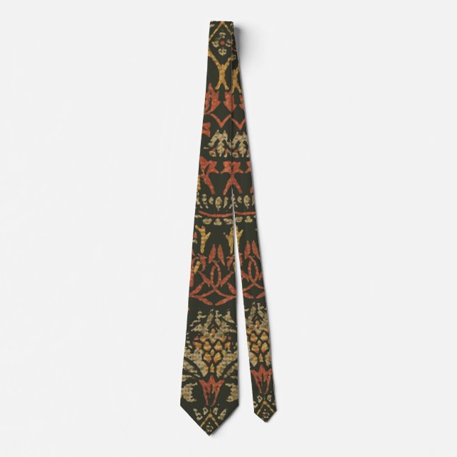 William Morris Flower Garden Tapestry Tie (Front)