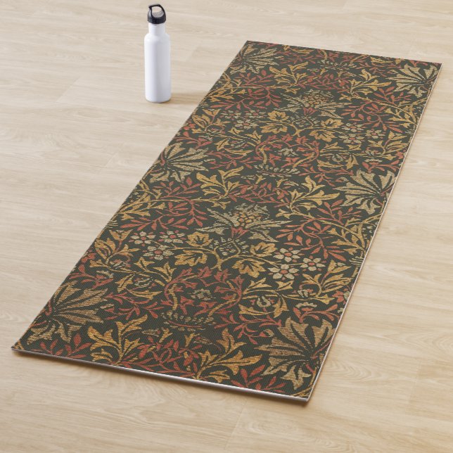 William Morris Flower Garden Tapestry Yoga Mat (In Situ)