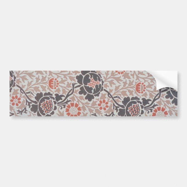 William Morris Flower Grafton Wallpaper  Bumper Sticker (Front)