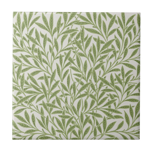 William Morris Flower Tile (Front)