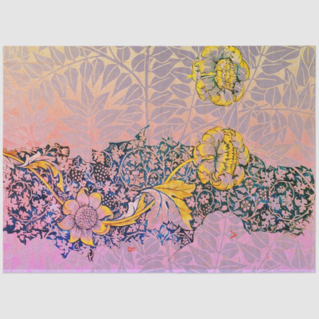 William Morris FLOWERS AND LEAVES Tissue Paper (Front)