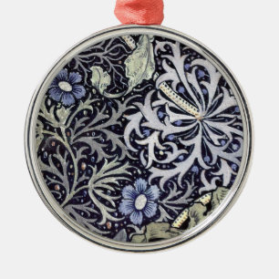 William Morris Flowers Metal Tree Decoration