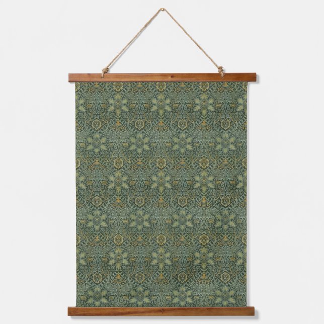 William Morris Flowers & Vines of Persian Art Hanging Tapestry (Front)