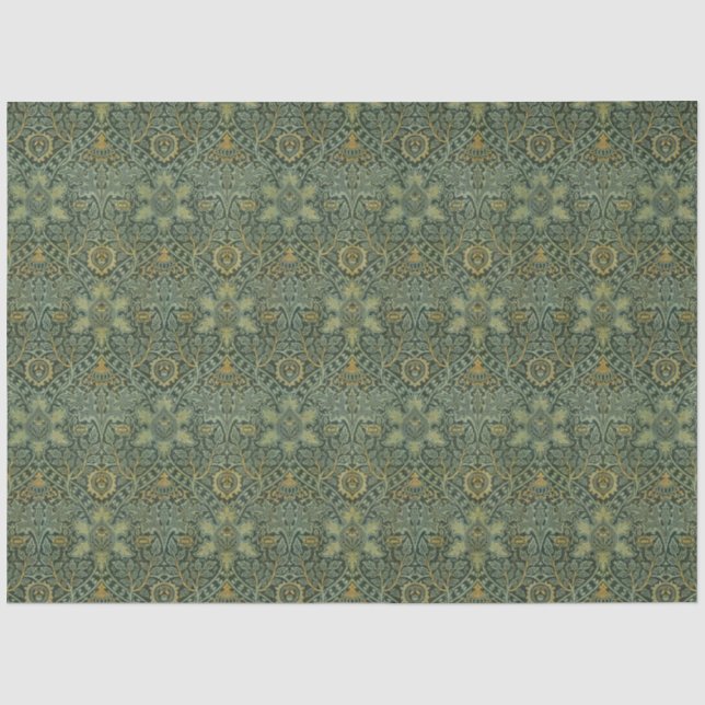 William Morris Flowers & Vines of Persian Art Tissue Paper (Front)