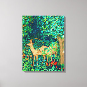 William Morris Forest Deer Tapestry Canvas
