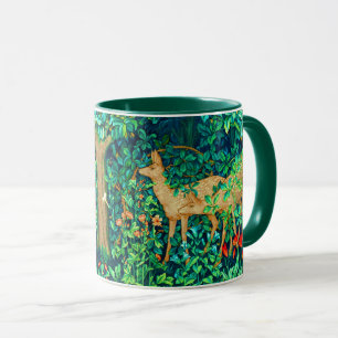 William Morris Forest Deer Tapestry Print  Mug