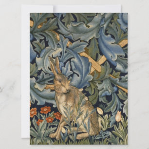 William Morris Forest Rabbit Floral Art Nouveau
