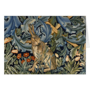 William Morris Forest Rabbit Floral Art Nouveau
