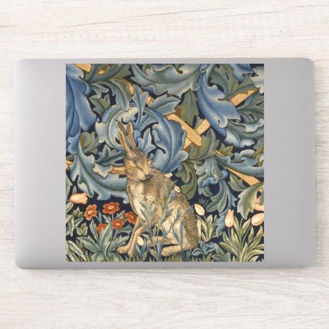 William Morris Forest Rabbit Floral Art Nouveau (Computer)