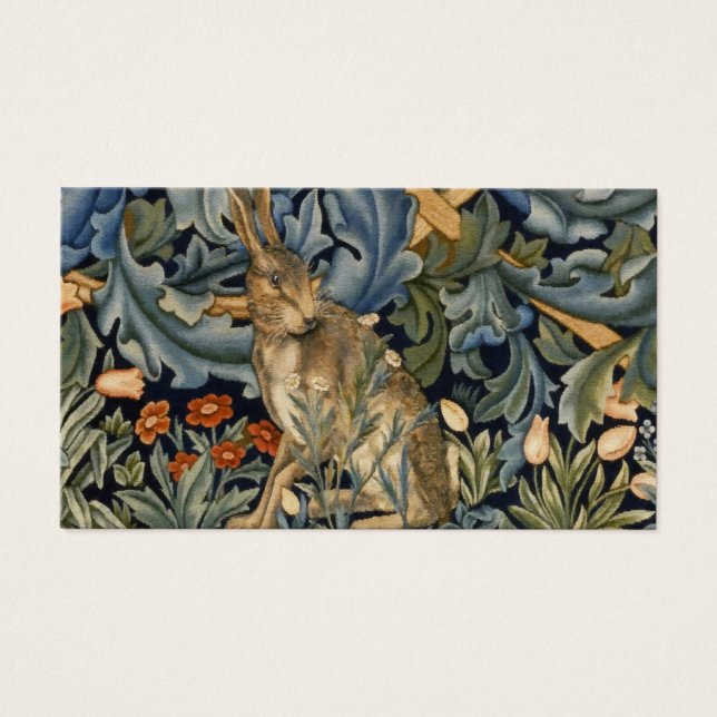 William Morris Forest Rabbit Floral Art Nouveau (Front)
