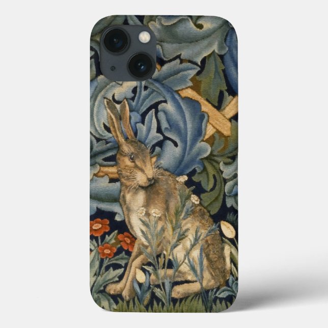 William Morris Forest Rabbit Floral Art Nouveau Case-Mate iPhone Case (Back)