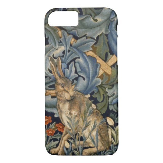 William Morris Forest Rabbit Floral Art Nouveau Case-Mate iPhone Case (Back)