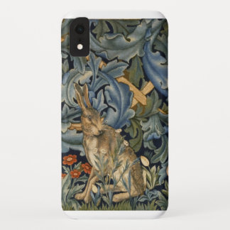 William Morris Forest Rabbit Floral Art Nouveau iPhone XR Case