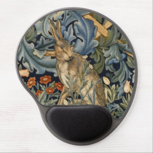William Morris Forest Rabbit Floral Art Nouveau Gel Mouse Mat