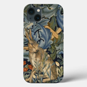 William Morris Forest Rabbit Floral Art Nouveau iPhone 13 Case