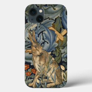 William Morris Forest Rabbit Floral Art Nouveau iPhone 13 Case