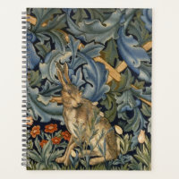 William Morris Forest Rabbit Floral Art Nouveau