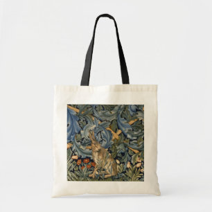 William Morris Forest Rabbit Floral Art Nouveau Tote Bag