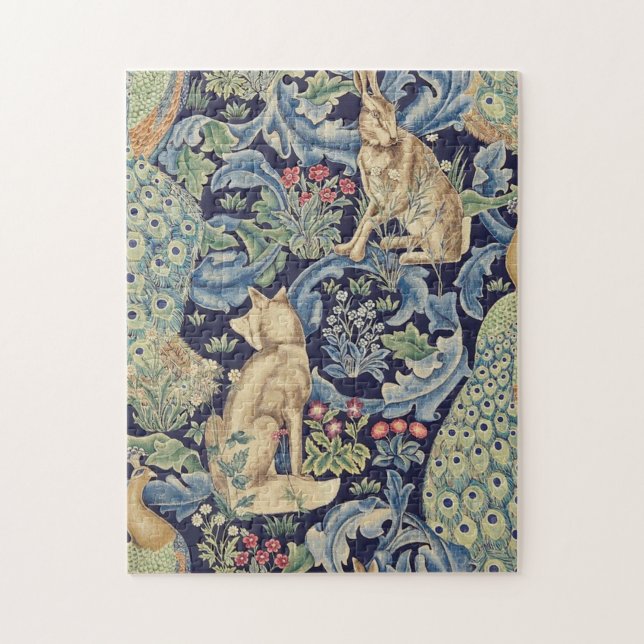 William Morris Forest Rabbit Jigsaw Puzzle (Vertical)