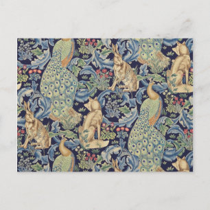 William Morris Forest Rabbit Postcard