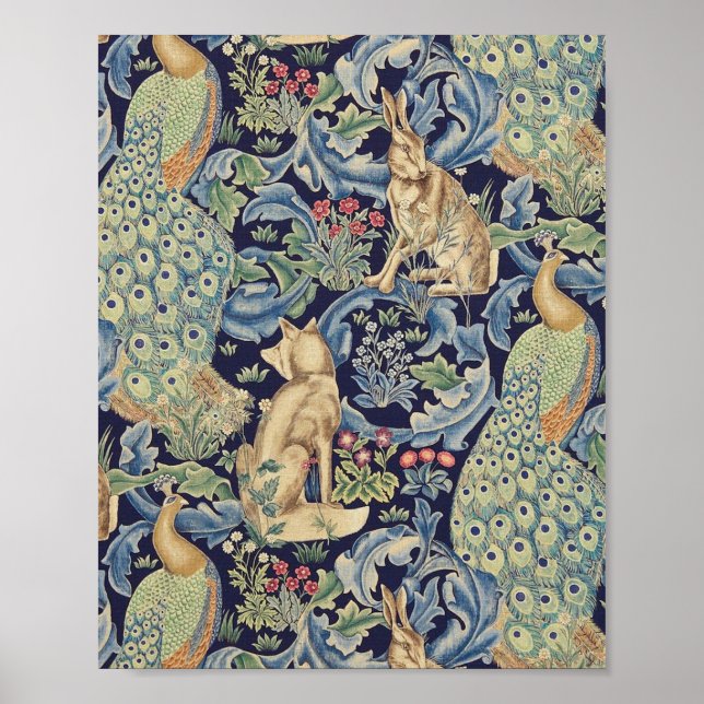 William Morris Forest Rabbit Poster (Front)