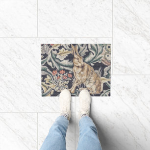 William Morris Forest Rabbit Vintage Floral Doormat