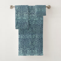 William Morris Forest Rabbits Birds Flowers Blue