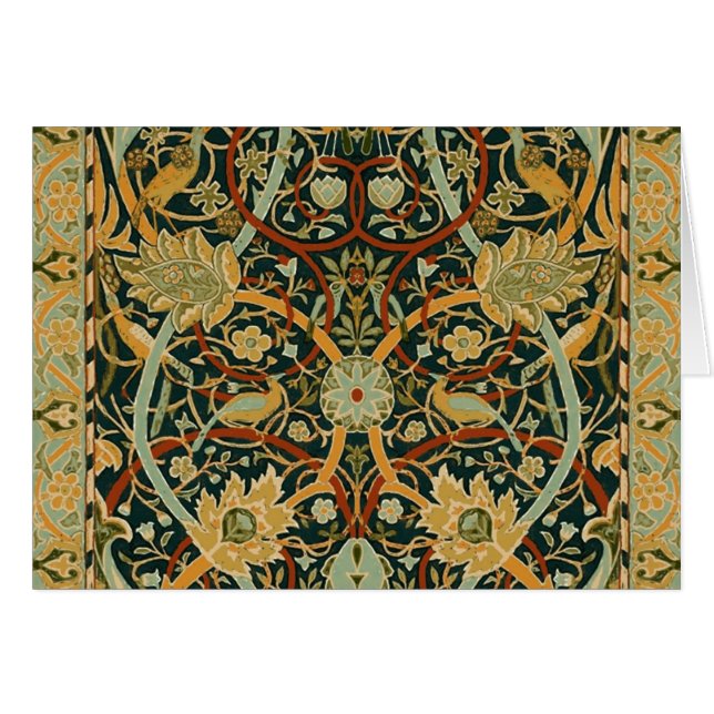 William Morris Forest Tapestry Pattern: Vintage (Front Horizontal)