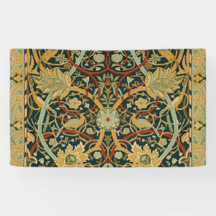 William Morris Forest Tapestry Pattern: Vintage Banner