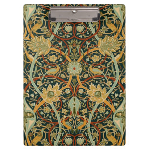 William Morris Forest Tapestry Pattern: Vintage Clipboard