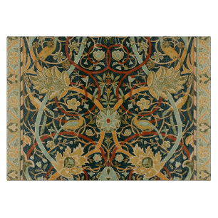 William Morris Forest Tapestry Pattern: Vintage Cutting Board