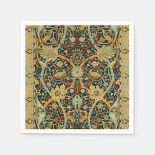 William Morris Forest Tapestry Pattern: Vintage Napkin