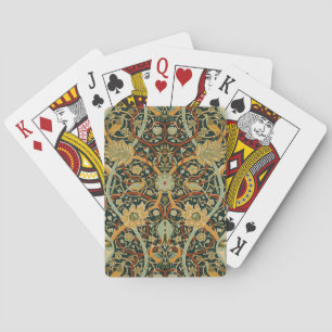 William Morris Forest Tapestry Pattern: Vintage Playing Cards