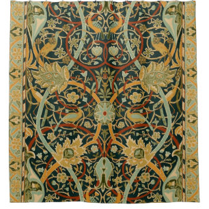 William Morris Forest Tapestry Pattern: Vintage Shower Curtain
