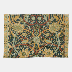 William Morris Forest Tapestry Pattern: Vintage Tea Towel