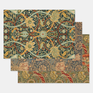 William Morris Forest Tapestry Pattern: Vintage Wrapping Paper Sheet