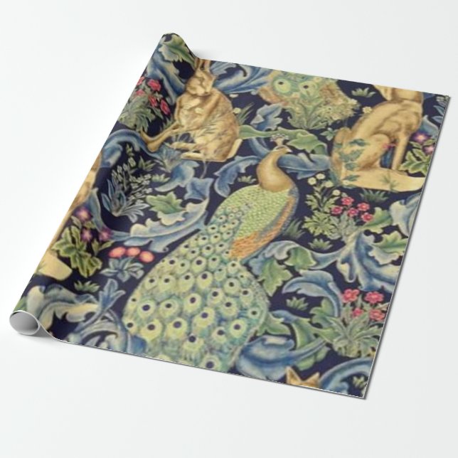 William Morris Forest Wrapping Paper (Unrolled)