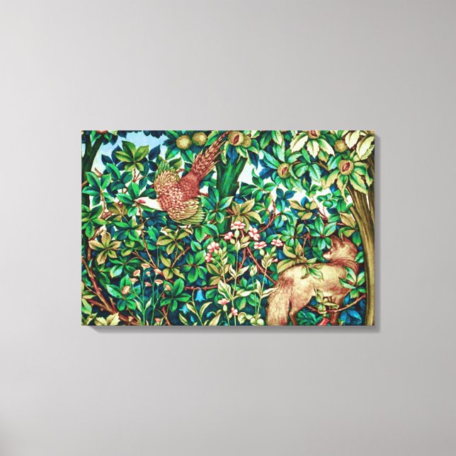 William Morris Fox and Pheasant Tapestry Print (Front)