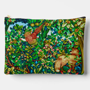 William Morris Fox and Pheasant Tapestry Print Accessory Pouch