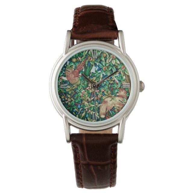 William Morris Fox and Pheasant Tapestry Print Watch (Front)