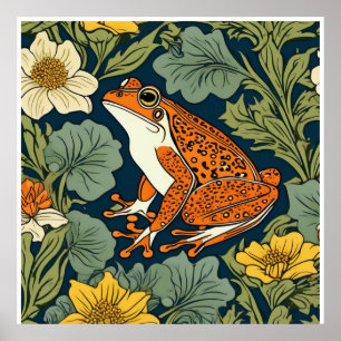 William Morris frog inspiration Poster