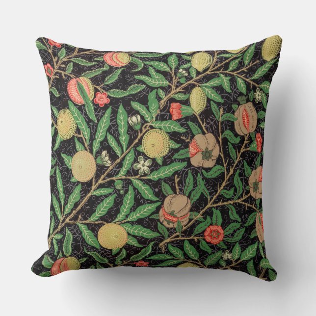 William Morris Fruit Pattern Cushion (Front)
