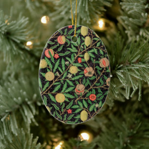 William Morris Fruit pattern Vintage Ceramic Tree Decoration