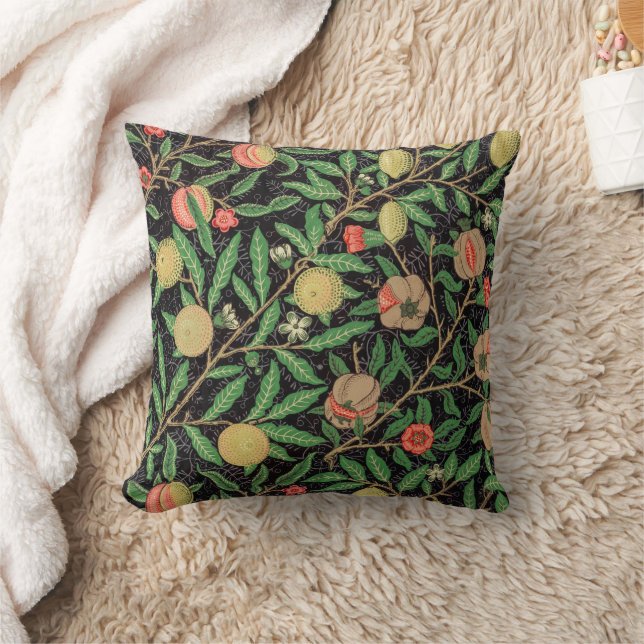 William Morris Fruit pattern Vintage Cushion (Blanket)