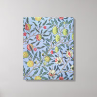 William Morris Fruit Pomegranate Blue Ornament