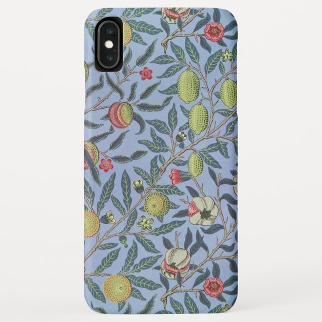 William Morris Fruit Pomegranate Blue Ornament Case-Mate iPhone Case (Back)