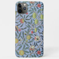 William Morris Fruit Pomegranate Blue Ornament