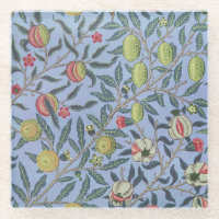 William Morris Fruit Pomegranate Blue Ornament