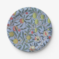William Morris Fruit Pomegranate Blue Ornament