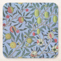 William Morris Fruit Pomegranate Blue Ornament
